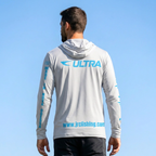 Camiseta de Pesca Masculina JRC Ultra com Capuz e Luva Proteção UV50+ Branca