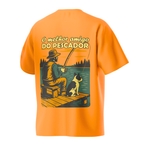 Camiseta Oversized - O Amigo do Pescador - Laranja