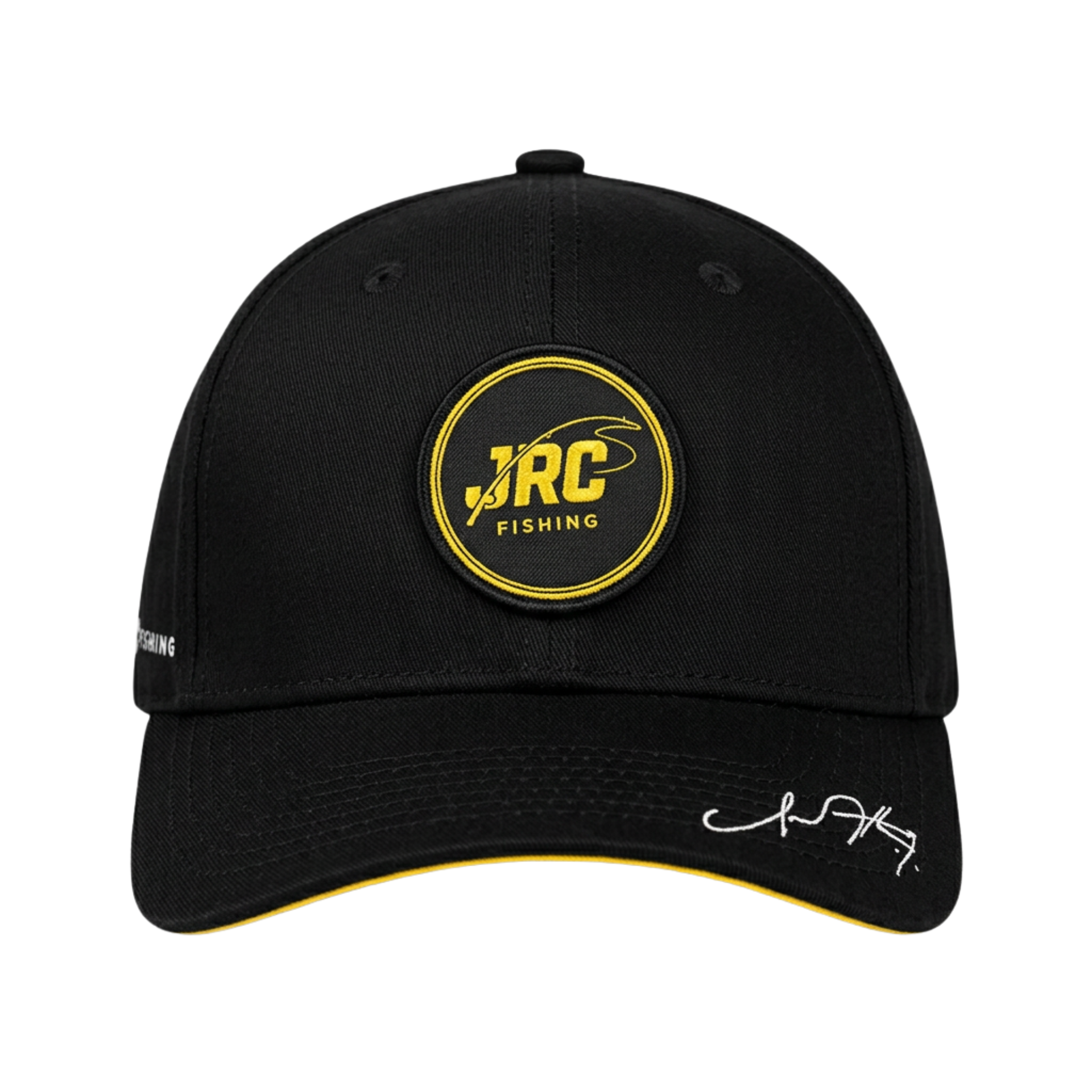 Boné de Pesca JRC Brin Fechado Preto e Amarelo