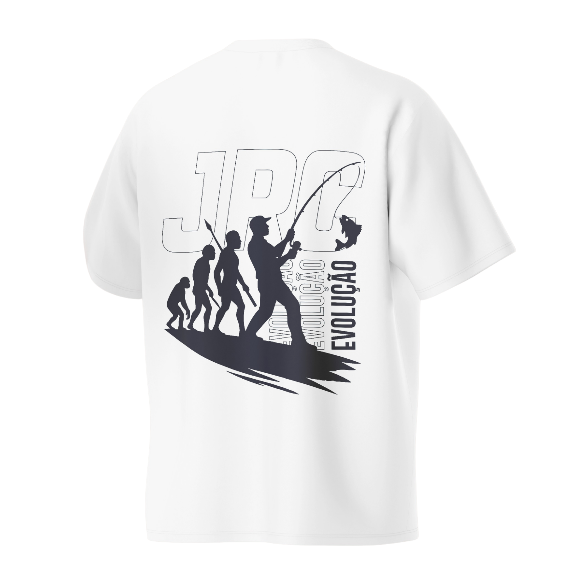 Camiseta Oversized - Evolução - Branco