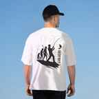 Camiseta Oversized - Evolução - Branco