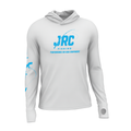 Camiseta de Pesca Masculina JRC Ultra com Capuz e Luva Proteção UV50+ Branca