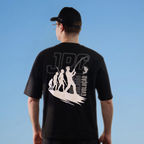 Camiseta Oversized - Evolução - Preto