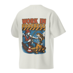 Camiseta Oversized - Work In Progress - Gelo