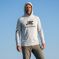 Camiseta de Pesca Masculina JRC com Capuz e Luva Proteção UV50+ Branca