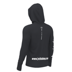 Camiseta de Pesca Masculina JRC com Capuz e Luva Proteção UV50+ Chumbo