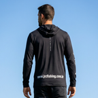 Camiseta de Pesca Masculina JRC com Capuz e Luva Proteção UV50+ Chumbo