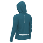 Camiseta de Pesca Masculina JRC com Capuz e Luva Proteção UV50+ Petróleo