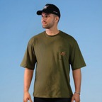 Camiseta Oversized - Na outra Linha - Militar