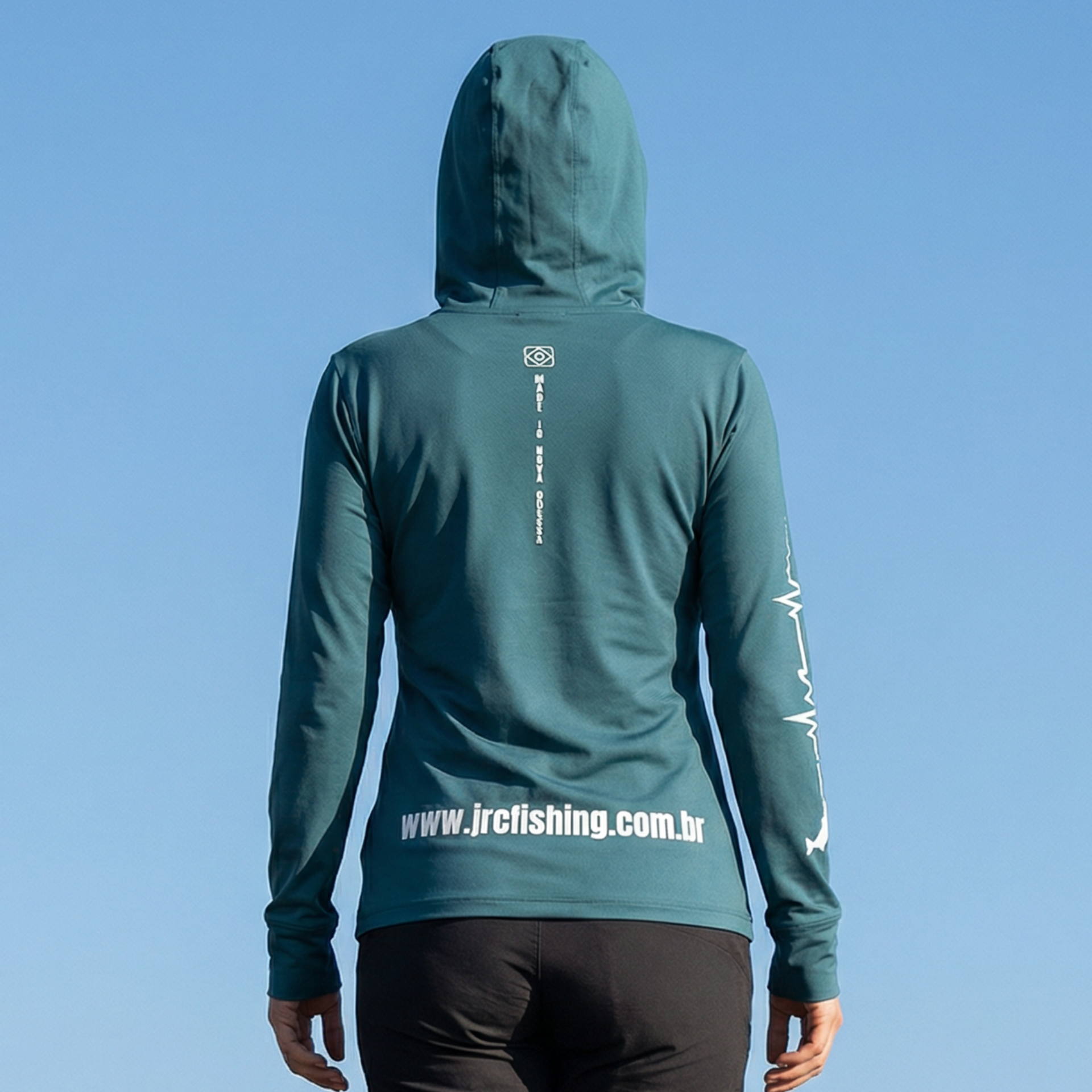 Camiseta de Pesca Feminina JRC com Capuz e Luva Proteção UV50+ Mirante