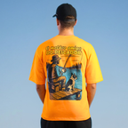 Camiseta Oversized - O Amigo do Pescador - Laranja