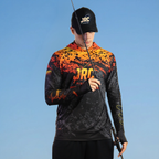 Camiseta de Pesca Masculina JRC com Capuz e Luva Proteção UV50+ Lava