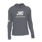 Camiseta de Pesca Masculina JRC com Capuz e Luva Proteção UV50+ Cinza