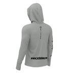 Camiseta de Pesca Masculina JRC com Capuz e Luva Proteção UV50+ Chumbo
