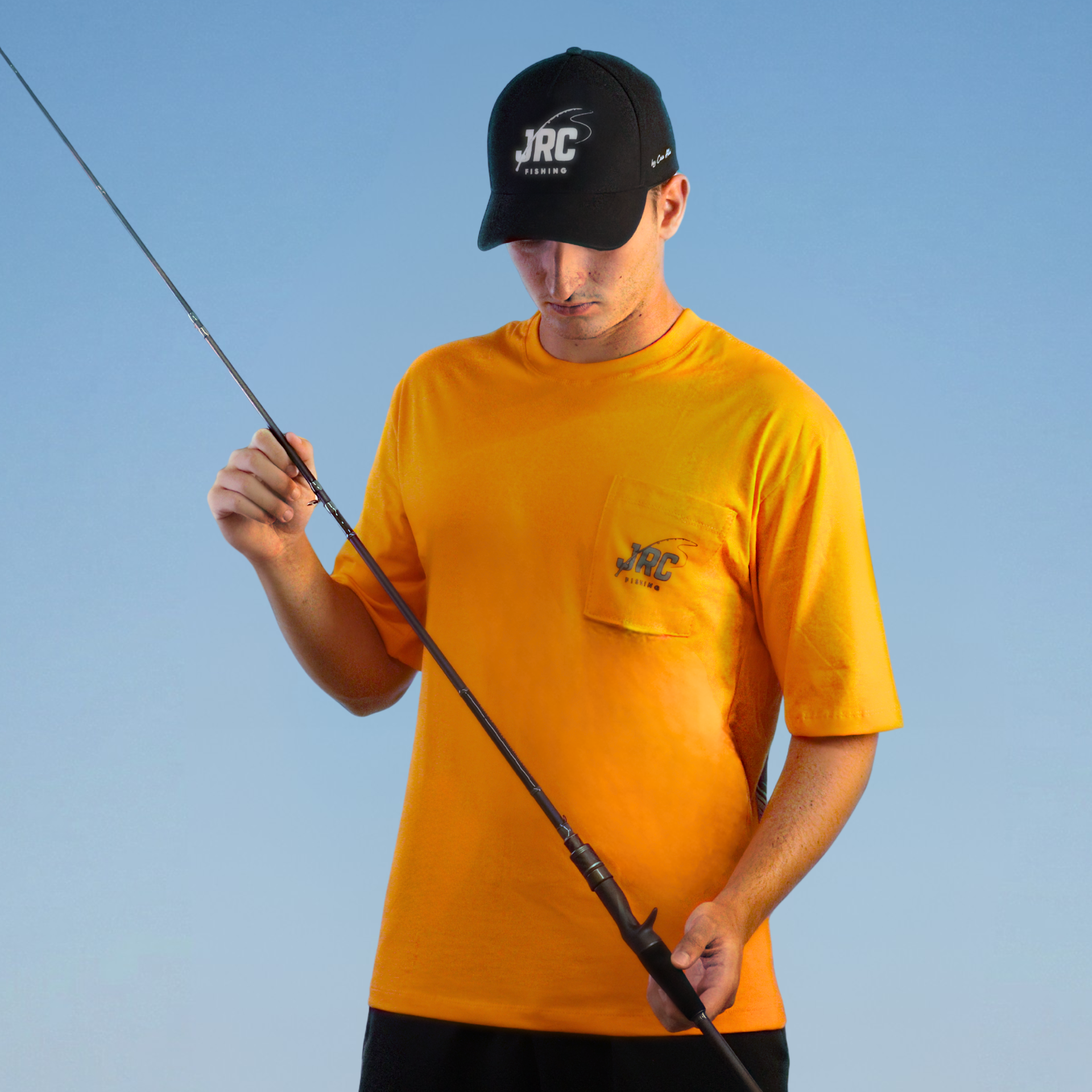 Camiseta Oversized - O Amigo do Pescador - Laranja