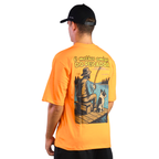 Camiseta Oversized - O Amigo do Pescador - Laranja