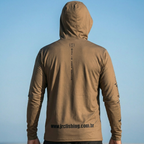 Camiseta de Pesca Masculina JRC com Capuz e Luva Proteção UV50+ Desert